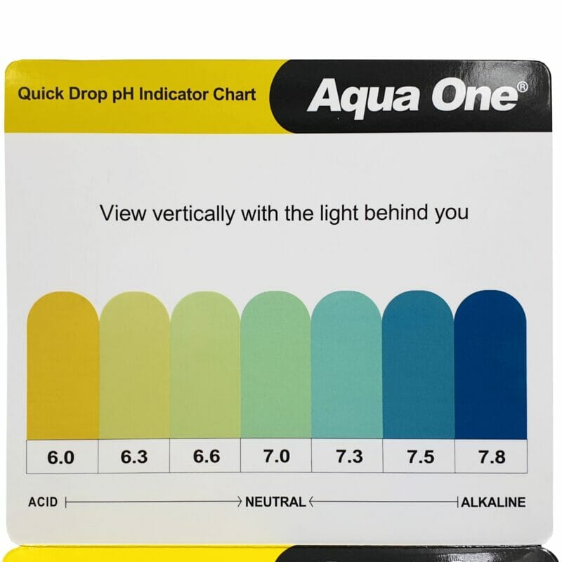 Aquarium Central Aqua One Quick Drop Junior pH 6 to 7.8 Test Kit 90